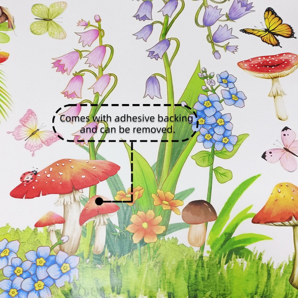 Jungle Animals Wall Decals Safari Cartoon Animals Stickers Watercolor Tree Animal Wall Stickers, Nursery Woodland Decor Bear Deer Forest Animal Decal for Bedroom Playroom Room Daycare Decor