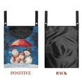 thumbnail image 7 of ZIATUBLE Christmas Snowman Clothes Pins Bag Snowflakes Clothespin Holder Bag Outdoor 2 Piece Stretch Hanging Clothes Pins Bag Holder Outdoor Dirty Resistant Clothespin Holder Western, 7 of 7