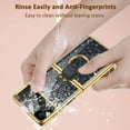 thumbnail image 5 of Luxury Ring Case Compatible for Samsung Galaxy Z Flip 4 5g Case with Camera Screen Protector 2022,Shockproof Electroplate Protective Stand Cover Flip Phone Case for Samsung Flip 4 Case Black, 5 of 14
