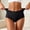 Black, variant on Women's Seamless High Waist Panties, Breathable Cross-Panel Structure, Soft & Supportive for All-Day Casual Wear Green Free Size