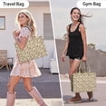 thumbnail image 6 of Large Capacity Tote Bag,Brown Dog Paw Footprint Bone Handbag Fashion Luxury Tote Bag,15.7"x13"x 5.1" Inches,Laptop Compatible, 6 of 6