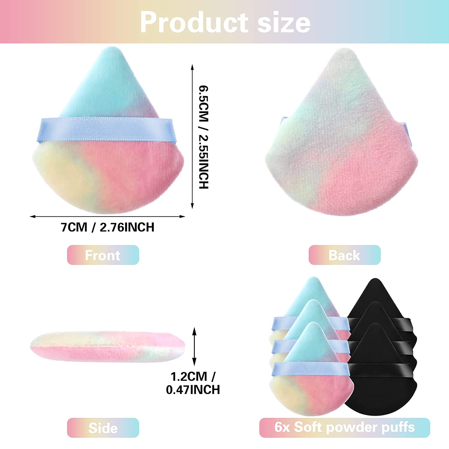 20pcs White Trapezoid Soft Foundation Puff Concealer Flawless Blending Makeup  Sponge,Nail Art Sponges Make Up Wedges Triangle Shape Sponge Cosmetic  Wedges Beauty Tool Practical and Fashion Black Friday