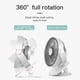 thumbnail image 5 of Ventilador Con Clip De Escritorio, Ventilador De Luz Nocturna Led Silencioso Recargable Portátil Para El Hogar, Oficina, Cochecito De Bebé, Coche, Portátil, Estudio, Gimnasio, Camping Speravity HA023172-00, 5 of 7