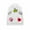 White, variant on Qyaukm Kawaii Backpack Lovely Pastel Rucksack for Teens Aesthetic Student Bookbags with Kawaii Pin and Cute Accessories (Black), 1*Cute Stamp Backpack
