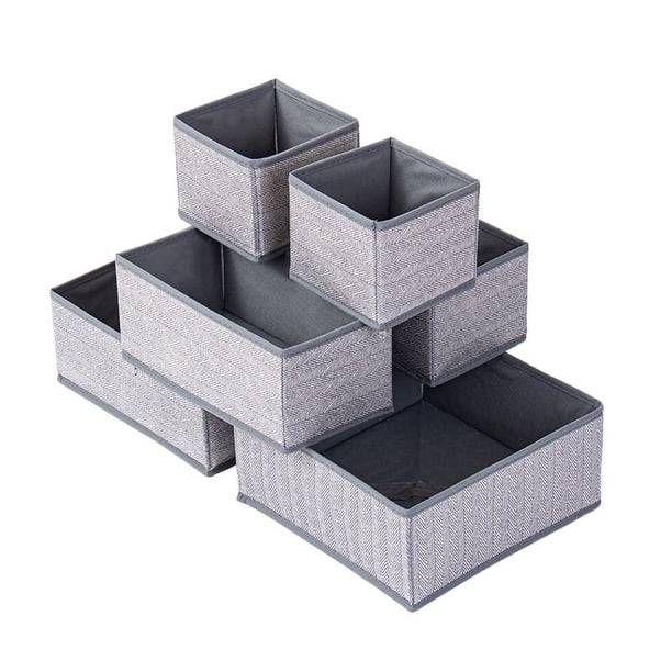 Caja de almacenamiento plegable descubierta de seis piezas Caja de comestibles Caja de almacenamiento de juguetes Caja de almacenamiento de ropa para el hogar