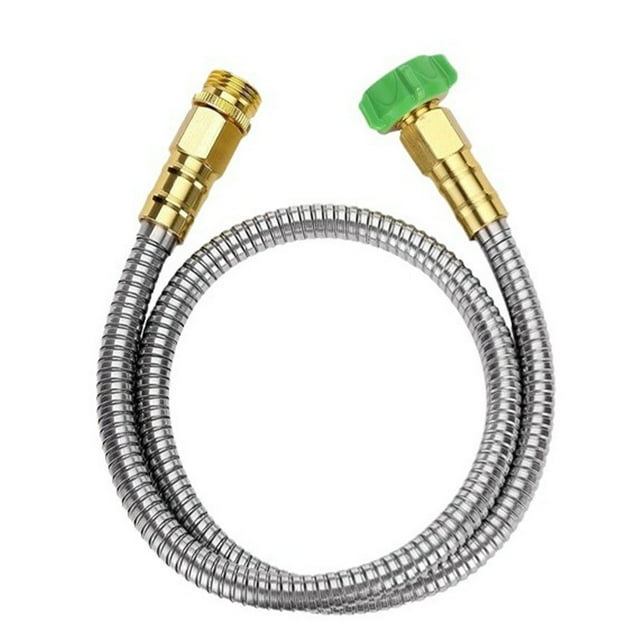 fastboy Rallonge de Bavette Robuste en Acier Inoxydable pour Arroser le Jardin Rallonge de Boyau de Jardin en Acier Inoxydable 3 Pi