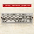 thumbnail image 3 of AJAZZ AK510 104 Teclas Teclado mecánico con cable Teclado mecánico retro PBT Tecla Cap Efecto de luz Ajazz Gris blanco, 3 of 6