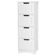 thumbnail image 1 of Gymax Bathroom Floor Cabinet Free-Standing Side Storage Organizer w/ 4 Drawers, 1 of 10