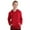 Red, variant on CHICTRY Kids Girls Hoodie Casual Sweatshirt Sportswear Solid Color Long Sleeve Drawstring Hooded Pullover Tops Grey 7-8