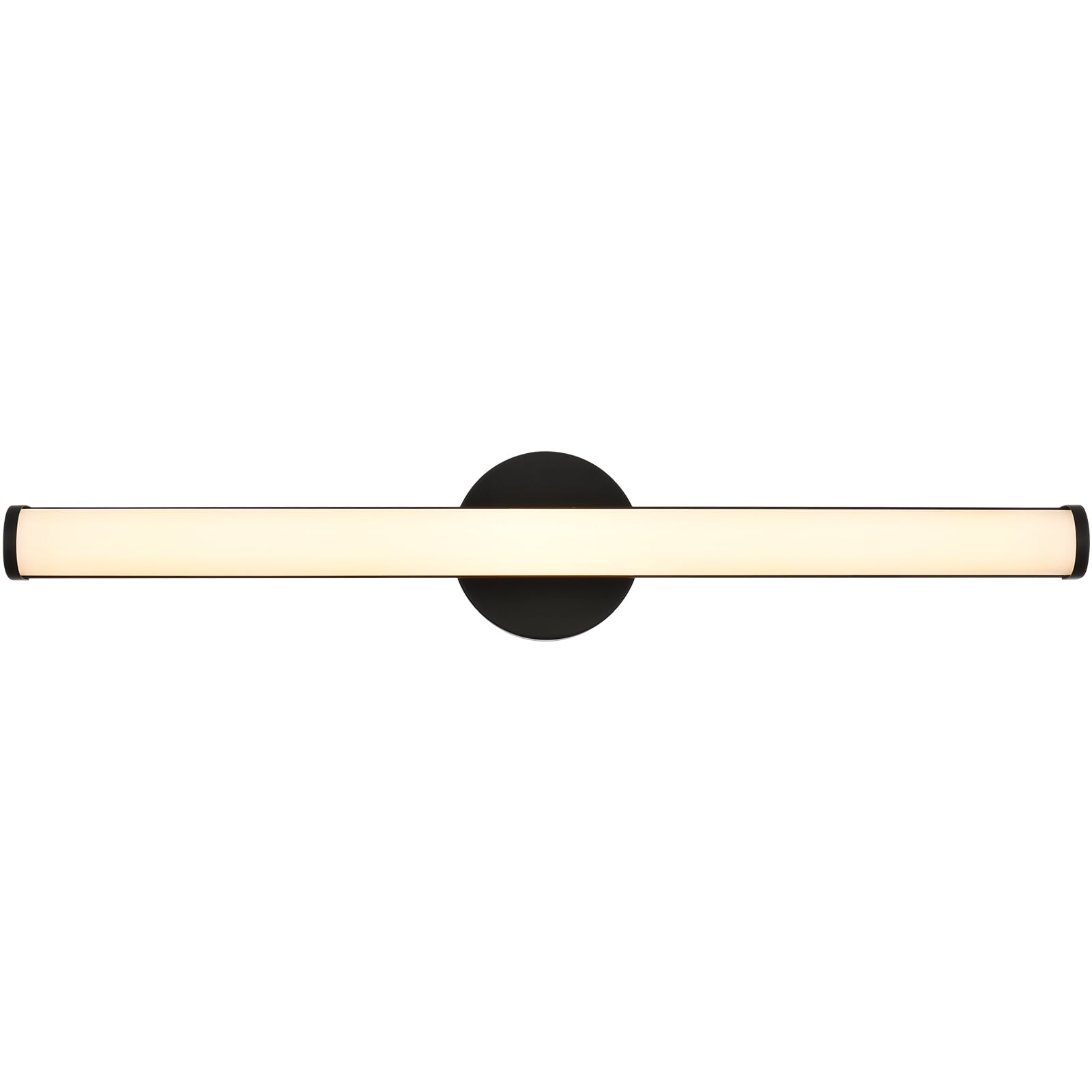 Melucee Bathroom Vanity Light Bar 30 Inch Black Bathroom Light Fixtures Over Mirror Integrated LED Modern Bath Wall Lighting Fixture