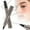 Gray, variant on Microblading Eyebrow Pen with 4 Fork Tips, Waterproof Microblading Eyebrow Pencil, Eyebrow Contouring Pen, 3d Eye Brow Pencils for Women, Create Natural Hair-Like Brows (Light Brown)