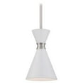 thumbnail image 2 of -One Light Mini Pendant In Contemporary Style-5.5 Inches Wide By 9.25 Inches Tall-Glitter Gloss White Finish George Kovacs Lighting P1821-44F, 2 of 3