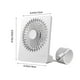 thumbnail image 3 of Ventilador de escritorio pequeño y portátil, con potente flujo de aire, silencioso, recargable por USB, para oficina, habitación y viajes., 3 of 9