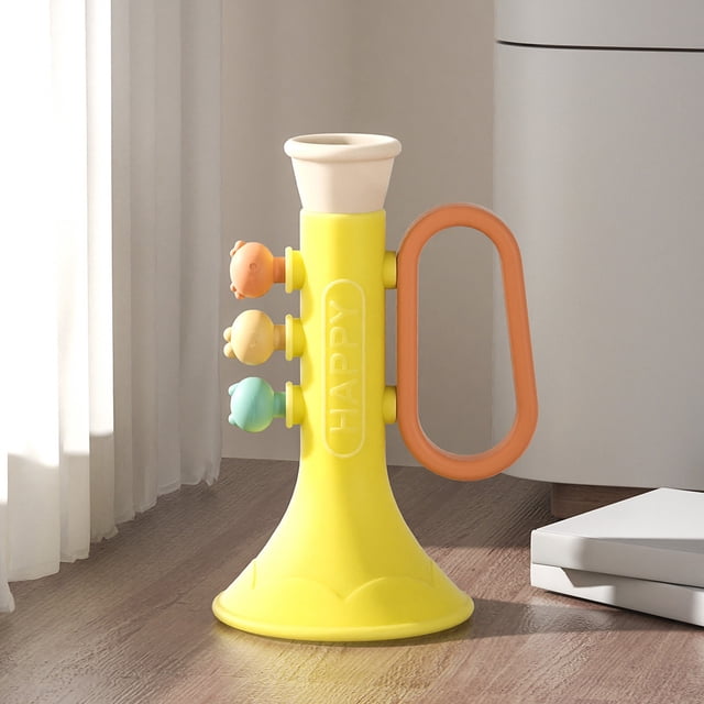 YIMWNYI Soft Material Trumpet Musical Toy, Auditory Development, Breathing Exercise, Sensory Learning, Lightweight Design, Ergonomic Handle