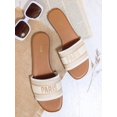 thumbnail image 4 of Round Toe Slip On Flat Sandals, 4 of 4