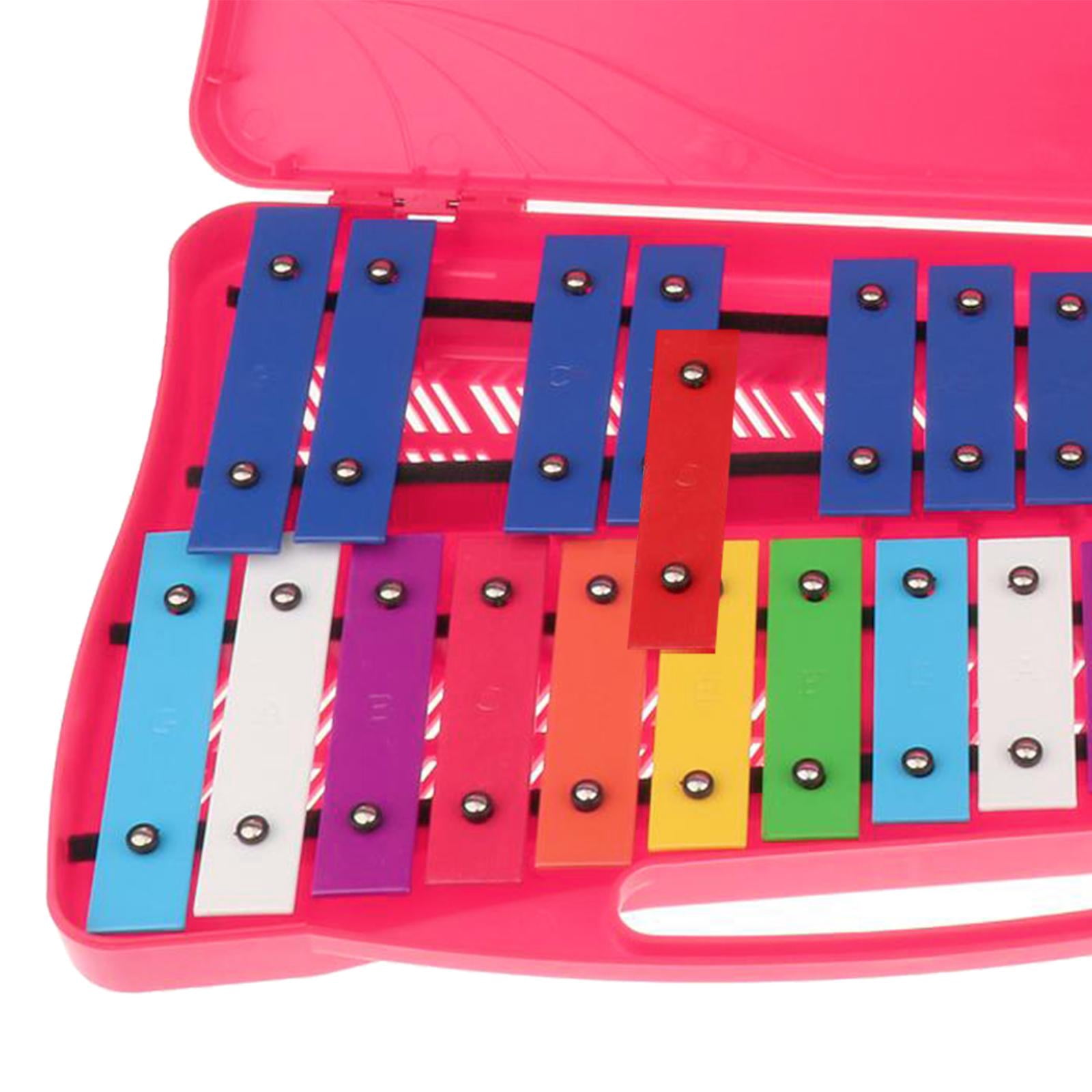 LeeQinersw Professional 25 Note Xylophone for Preschool Children Percussion Pink