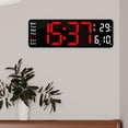 thumbnail image 4 of Oversized Digitale Slaapkamer Decor Temperatuur Opknoping Bureau Datum/Dag Mute Rojo-B Zulema Reloj de pared digital, 4 of 8