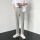 thumbnail image 3 of Pantalones holgados y elásticos para hombre, pantalones de oficina rectos y recortados, ropa de trabajo elástica fluida, vestido de estilo coreano, 3 of 5