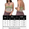 thumbnail image 3 of Chaleco Sin Mangas Mujeres Hot Girl Sling Vest Simple Y2K Knit Splicing Summer Camisole (Verde S) Cgtredaw Para estrenar, 3 of 6