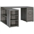 thumbnail image 2 of Pemberly Row L Shape Writing Desk in Weathered Gray and Silver, 2 of 5