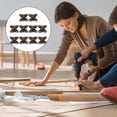 thumbnail image 4 of Vjnyvs 10 Pcs Removable Corner Brace Bracket, Zinc Alloy L Shape Support Connector Bracket, Butterfly Shape Braces for Wood Furniture Table Chair Shelves, 4 of 7