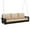 Brown, variant on Tcbosik Outdoor Wicker Swing Chair with Chains for 3 Person, Heavy Duty Hanging Chair with Cushions, 3-Seater Hanging Seating for Balcony, Garden, Poolside, Backyard, Brown