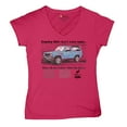 thumbnail image 5 of Ford Bronco Country Girls Don't Need Roads Women's V-Neck T-shirt Vintage Truck Fan 4x4 Off Road Adventure Classic Car Tee, 5 of 7