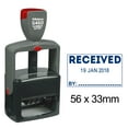thumbnail image 1 of Printtoo Heavy Duty Dater Stamp Self Inking With Received By Text And Sign Space Date Rubber Stamp-Blue, 1 of 1