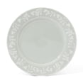 thumbnail image 3 of Martha Stewart Maiden Crown 12-Piece Sage Green Dinnerware Set – Vegan Bone China Ceramic Plates & Bowls – Floral Design – Service for 4, 3 of 10