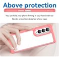 thumbnail image 2 of Case for Samsung Galaxy Z Fold 3 5G Case Slim Dropproof [Defend from Drop/Scratch/Slip/Fingerprint] Clear Acrylic Hard Back Soft TPU Bumper Hybrid Phone Cover for Samsung Z Fold 3 5G-Red, 2 of 14