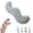 Gray, variant on Upgraded Pea Pod Body Pillow for Side Sleeper - Long Bolster Hug Pillow with Cooling Fabric, Ergonomic Double Curve for Hip and Leg Support