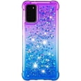 thumbnail image 2 of Case for Galaxy A26 5G,Flowing Bling Liquid Gradient Sparkle Moving Glitter Quicksand Waterfall Anti-Fall Girls Women Protect Phone Case for Samsung Galaxy A26 5G (Purple/Blue), 2 of 14