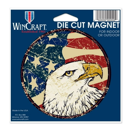 

USA Flag Eagle Die Cut 4.5 x 6 Car Magnet