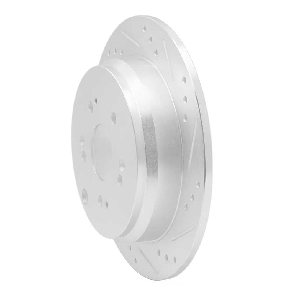 Dynamic Friction Company 631-59048R DFC Brake Rotor - Drilled And Slotted - Silver