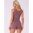 thumbnail image 4 of DARING DIVA Ribbed Knit Loungewear Sleepwear 2 Piece Tank Top S Red, 4 of 6
