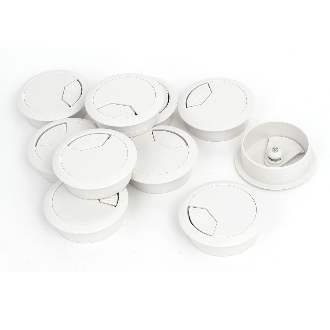 Computer Desk Plastic Round Grommet Wire Cable Hole Covers