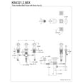 thumbnail image 2 of Kingston Brass KB4321BX Metropolitan Bidet Faucet with Brass Pop-Up, Polished Chrome, 2 of 2