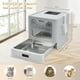 thumbnail image 4 of Caja de arena para gatos AiQinu plegable de acero inoxidable con tapa XL, 4 of 6