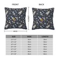 thumbnail image 2 of Fuzoiu Space Cars Print Square Pillow Cover,Hidden Zipper Design,Luxury Square Pillow Case, Throw Pillow,Couch Cushion-26"x26", 2 of 7