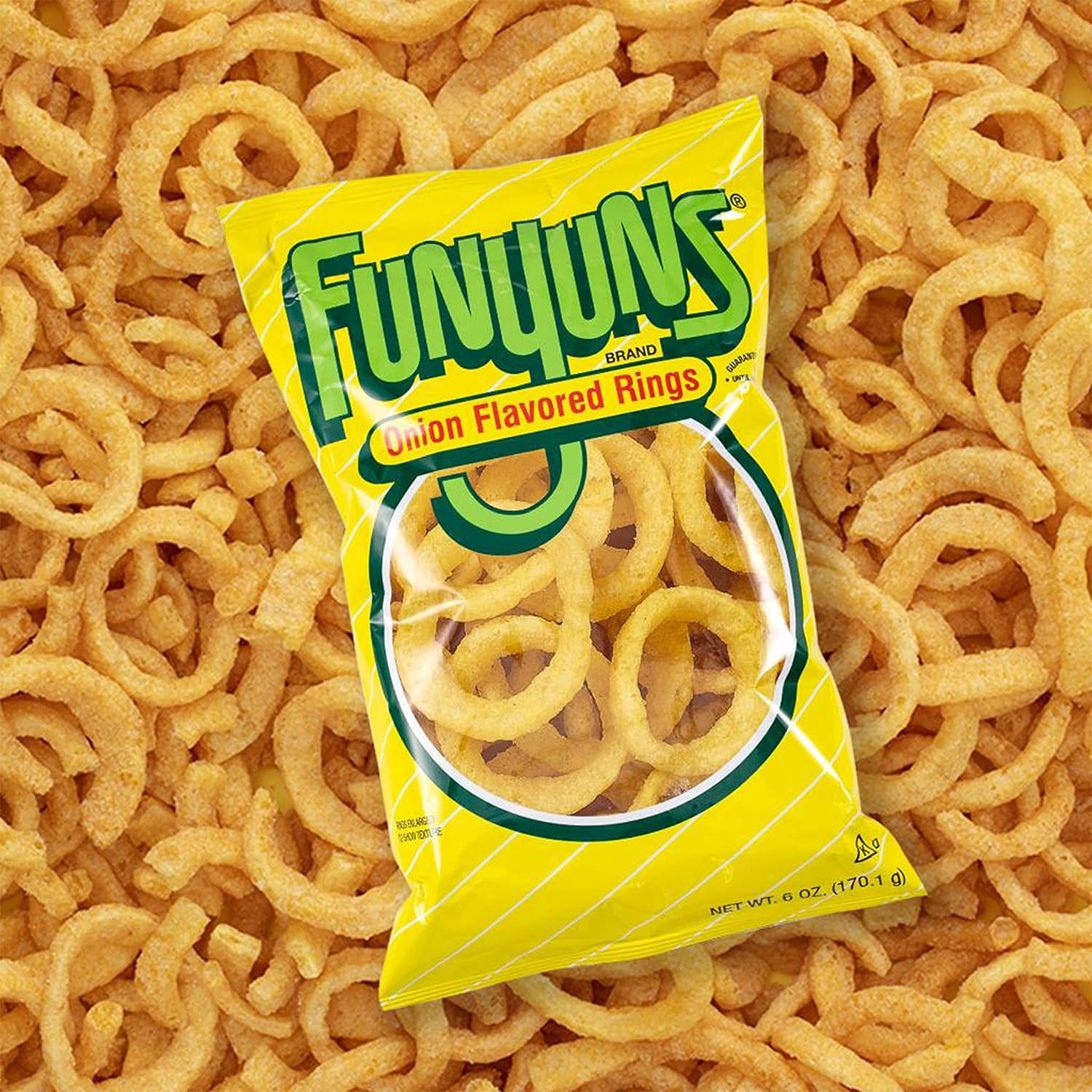 Funyuns Onion Flavored Rings, Snack Chips, 6 oz Bag