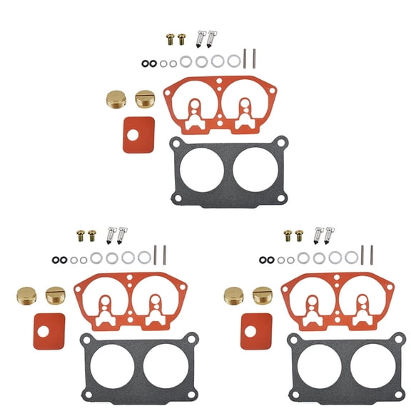 LABLT 3× Carburetor Rebuild Kit 150 175 200 225 HP 86-95 for Outboard V-6 for Yamaha