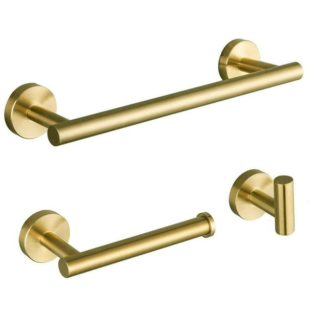 Bathroom Hardware Set, 3-Piece Bath Accessories Set Wall Mount Includes ...