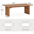thumbnail image 2 of Tribesigns 70.8-Inch Large Executive Desk, Modern Simple Office Desk, Rectangle Compute Table Workstation for Home Office, 2 of 5