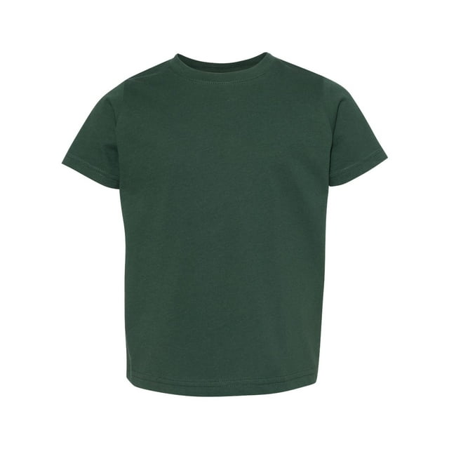 Rabbit Skins Toddler Fine Jersey Tee, 5-6, Forest
