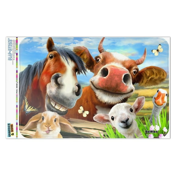 Funny Farm Selfie Cow Horse Rabbit Sheep Home Business Office Sign