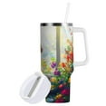 thumbnail image 2 of DIXRUYEE Steel Water Bottles Tumbler Creative Radiant Garden Cat Pattern 40oz/30oz, 2 of 8