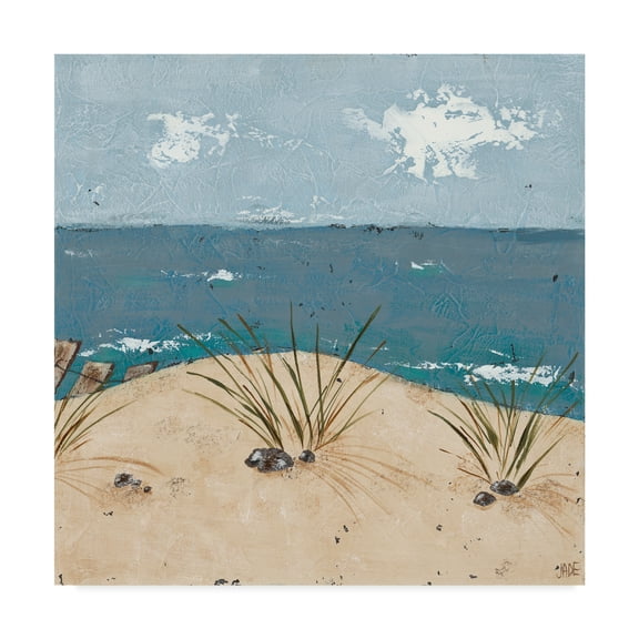 Trademark Fine Art 'Beach Scene Triptych III' Canvas Art by Jade Reynolds