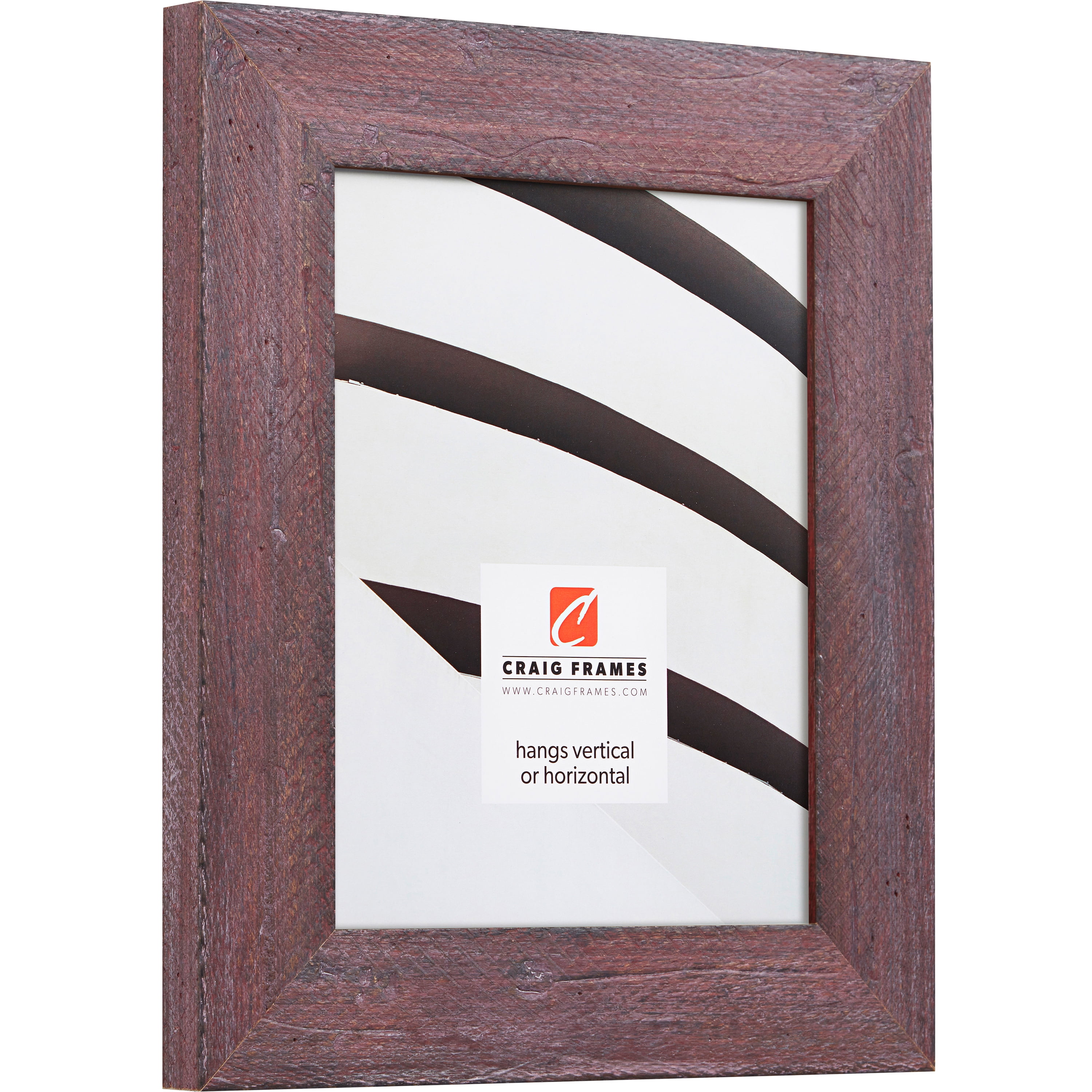 Craig Frames Hatteras, 18x24 inch Picture Frame Matted for a 12x18 Photo, Hibiscus Red