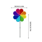 Garden Pinwheels, 4 Pack Reflective Windmill Decorations with Bird Scaring Design and Easy Assembly, Outdoor Yard Decor for Patio Garden Balcony Flower Bed Vegetable Garden