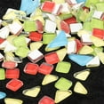 thumbnail image 3 of Bright Mosaic Tiles Assorted Craft Glass Description:    Assorted mixed Pieces Stones Blue Red, 3 of 9
